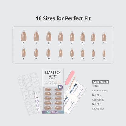 French Icon Medium Almond Nails