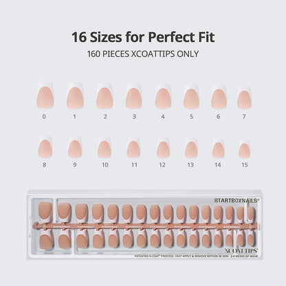 XCOATTIPS® French - Short Coffin White Tips