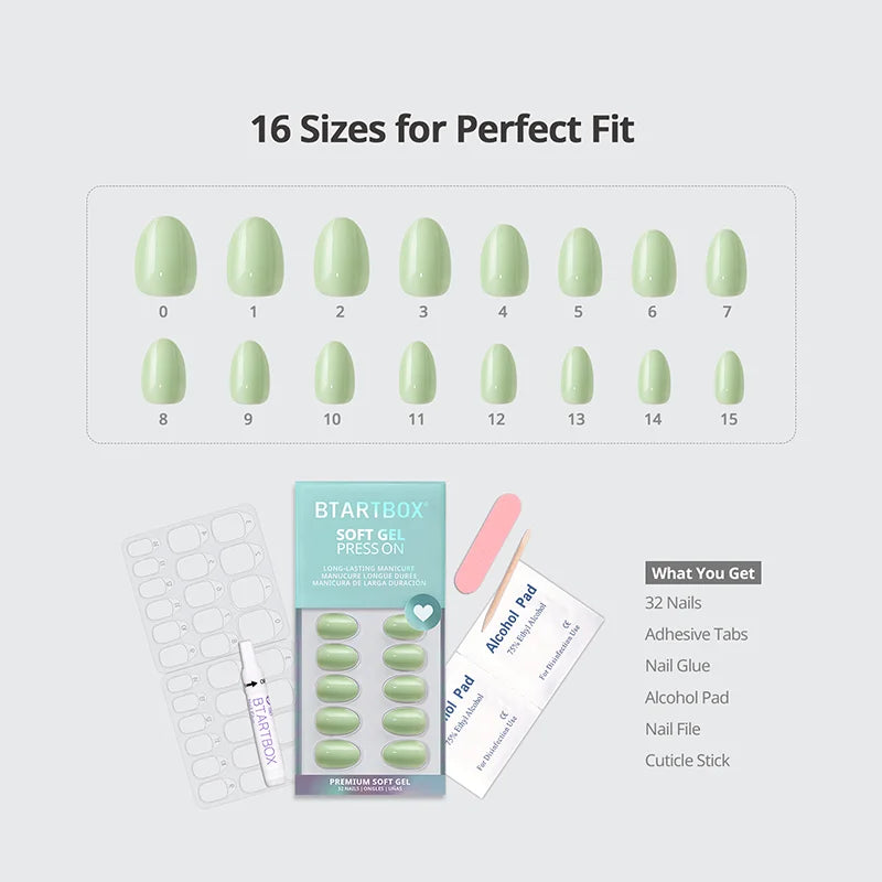 Garden Weekend Almond Nails - Soft Gel Press On