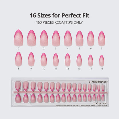 XCOATTIPS® French Brighter Pastel - Cat-Eye Base Medium Almond