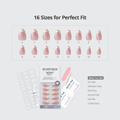 Sunprint Dress Almond Nails - XCOATPRESS