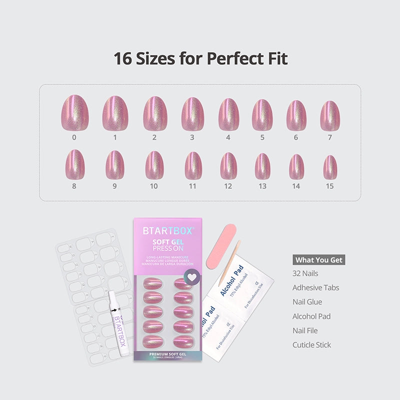 Glam Together series Extra Short Oval Nails