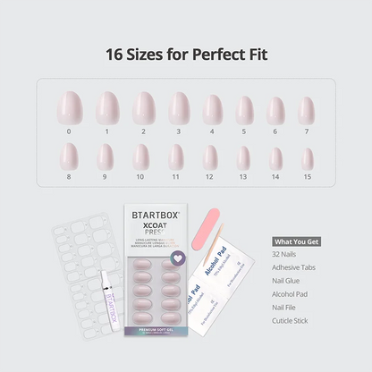 Power Calm Almond Nails - XCOATPRESS