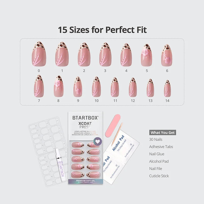 Wild Bloomery Almond Nails - XCOATPRESS