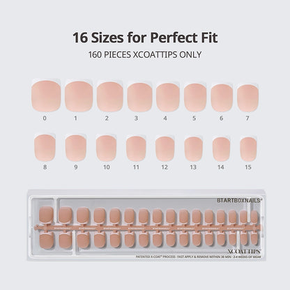 XCOATTIPS® Modern French - Extra Short Square White Tips