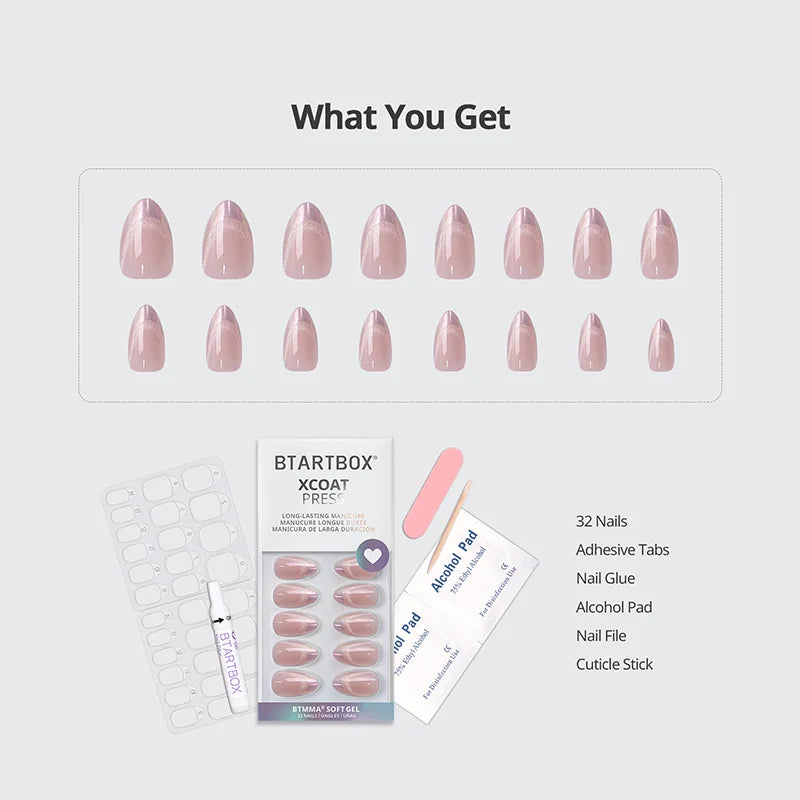 Diamond Dust Almond Nails - XCOATPRESS