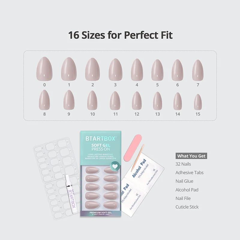 Taro Poise Short Almond Nails 