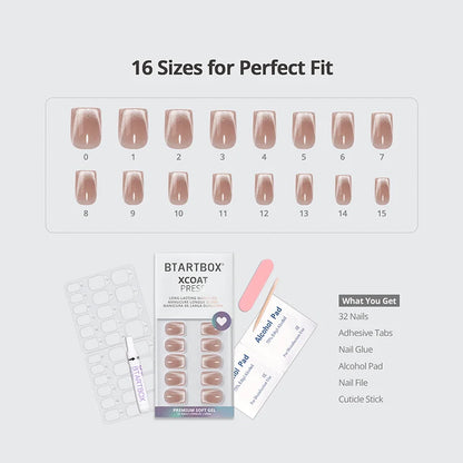 Shimmer Tide Extra Short Square Nails