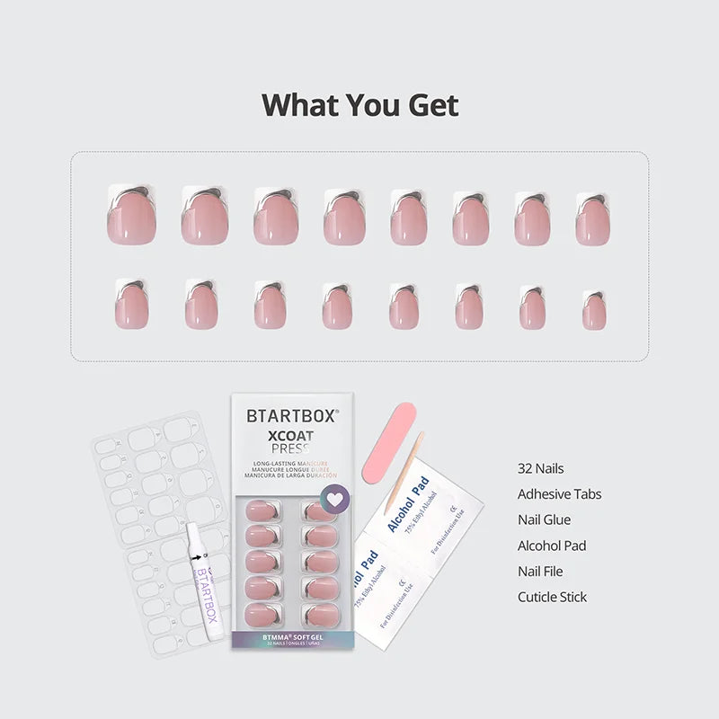 Ice Veil Square Nails - XCOATPRESS