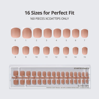 XCOATTIPS® Modern French - Extra Short Square White Tips