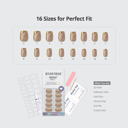 Christmas Collection Extra Short Coffin Nails