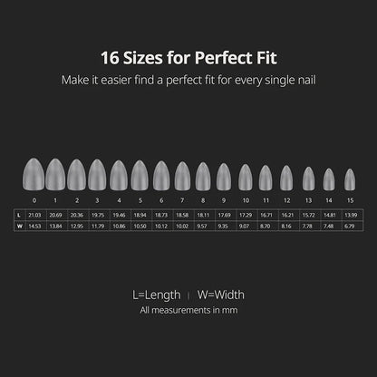 XCOATTIPS® Clear - Short Almond