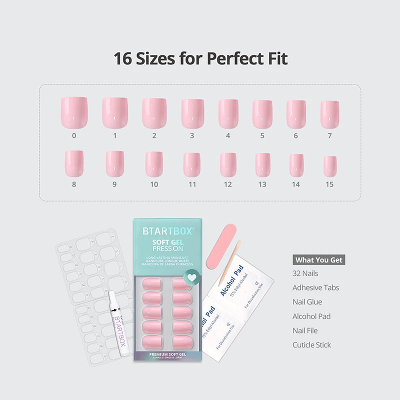 Mom Grace Square Nails - Soft Gel Press On