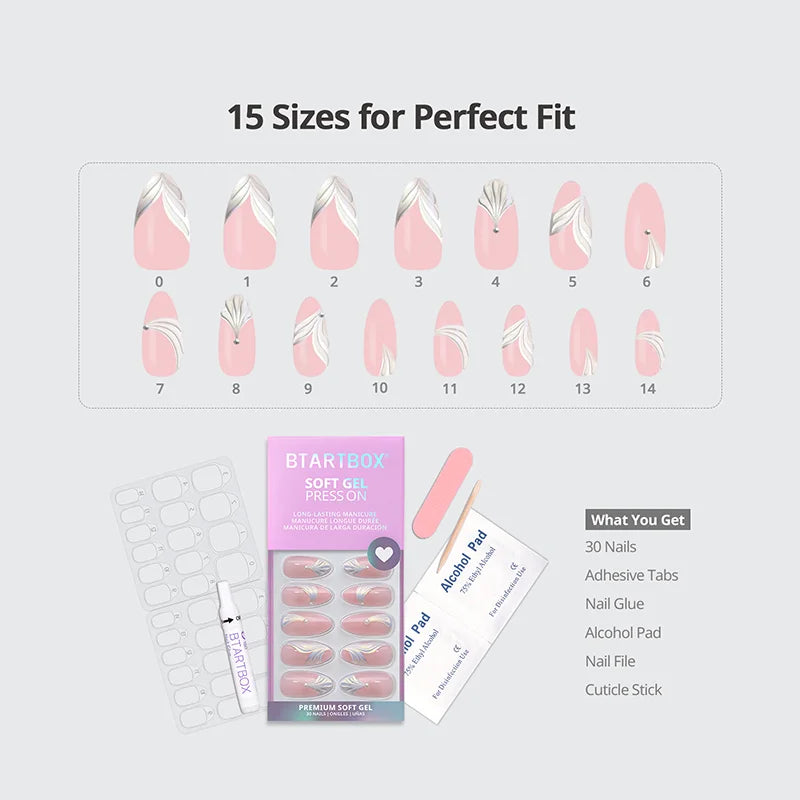 Unghie a Mandorla The Big Day - Soft Gel Press On