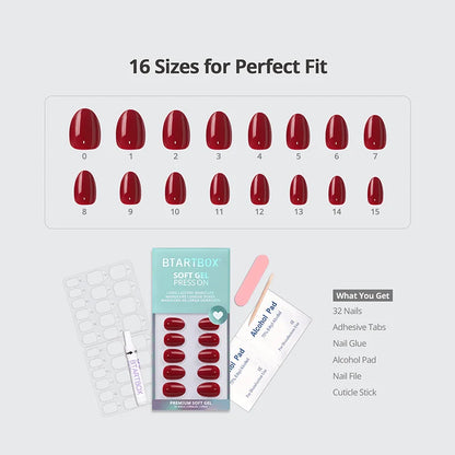 Red Obsession Extra Short Oval Nails 