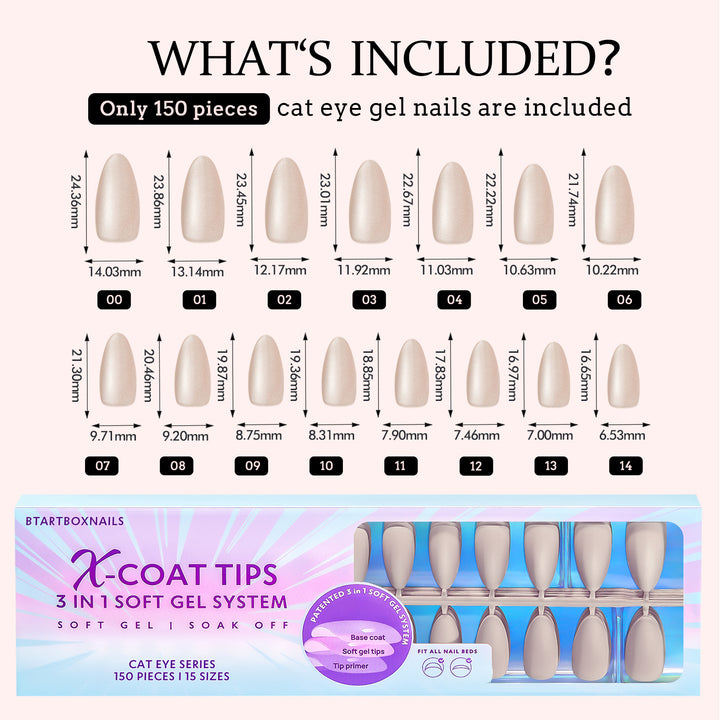 Cat Eye X-Coat Tips® - Mandorla