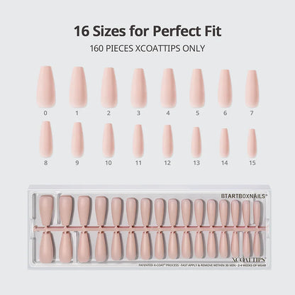 XCOATTIPS® Bare - Mixed Shades Extra Long Coffin