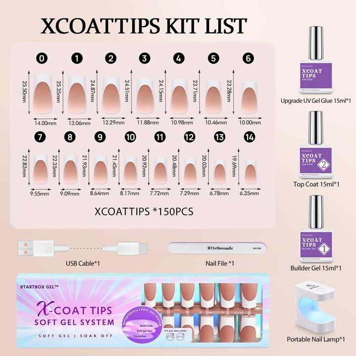 XCOATTIPS® French Kit - Long Square