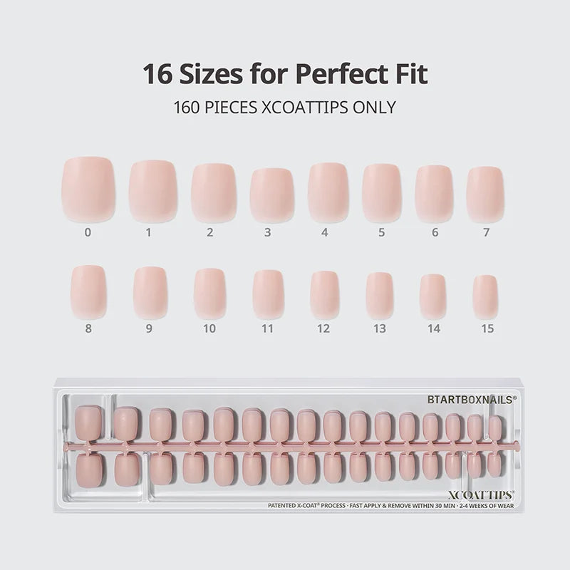 XCOATTIPS® Bare - Mixed Shades Extra Short Square