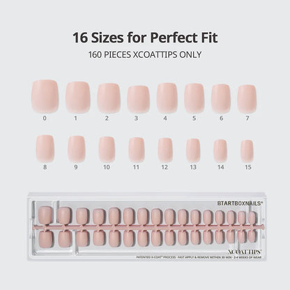 XCOATTIPS® Bare - Mixed Shades Extra Short Square