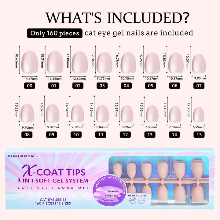 XCOATTIPS® Cat Eye  - Extra Short Almond