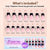 French X-Coat Tips® - Pink Long Square Black Tips 150pcs - 15 sizes