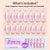 French X-Coat Tips® - Pink Medium Coffin 150 pcs - 15 sizes