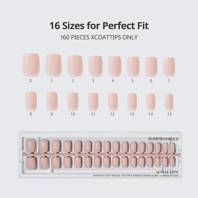 XCOATTIPS® Bare - Mixed Shades Short Square