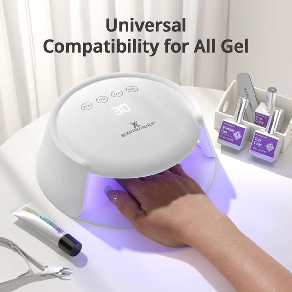 pink sparkle almond nails