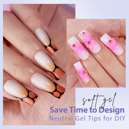 XCOATTIPS® Natural - Milky White Long Square