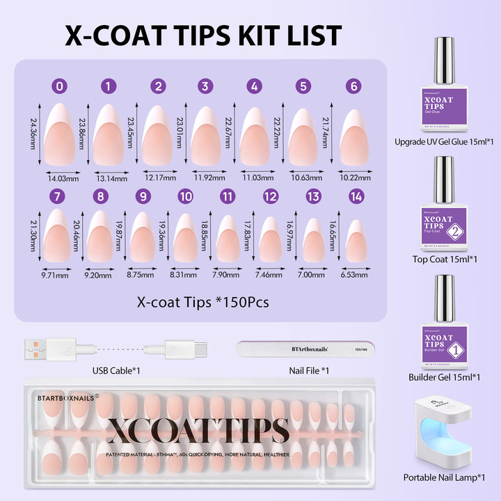 XCOATTIPS® French Kit - Medium Almond