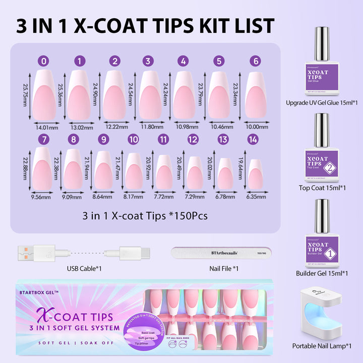 XCOATTIPS® French Kit - Medium Coffin