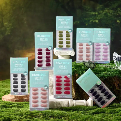 Secret forest press on nails