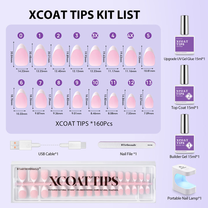 XCOATTIPS® French Kit - Short Almond