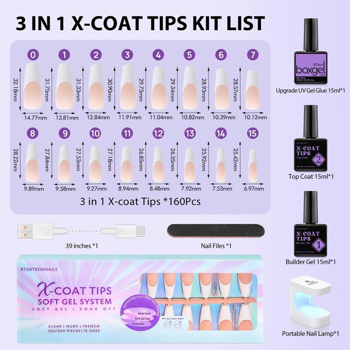 XCOATTIPS® French Kit - Extra Long Coffin