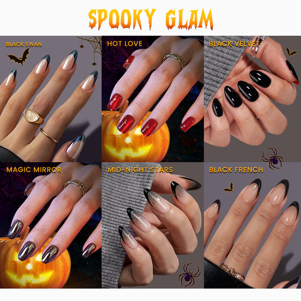 Spooky Glam Press On Nails Set - 6 Boxes