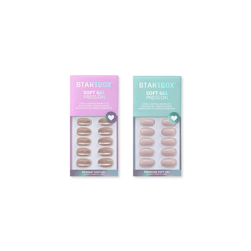 Aura Almond Set Press On Nails