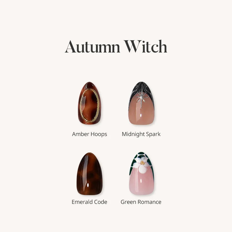 Autumn Witch Press On Nails