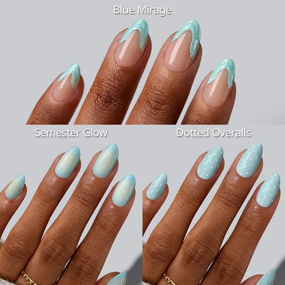Baby Blue Haze Press On Nails