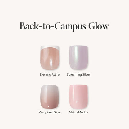 Back‑to‑Campus Glow Press On Nails