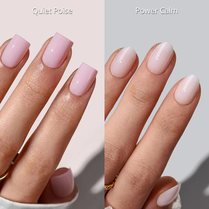 Blush Cream Basics Press On Nails