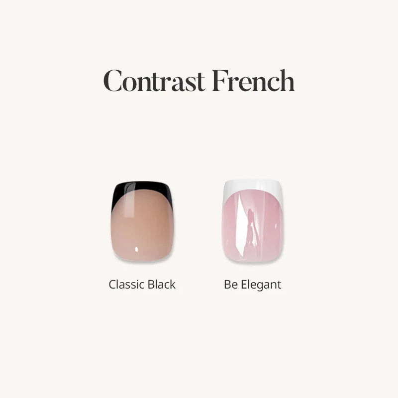 Contrast French Press On Nails
