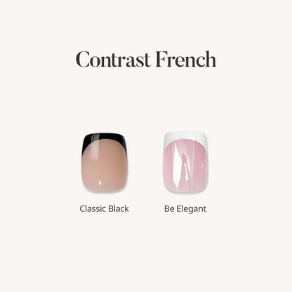 Contrast French Press On Nails