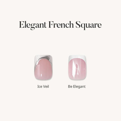Elegant French Square Press On Nails