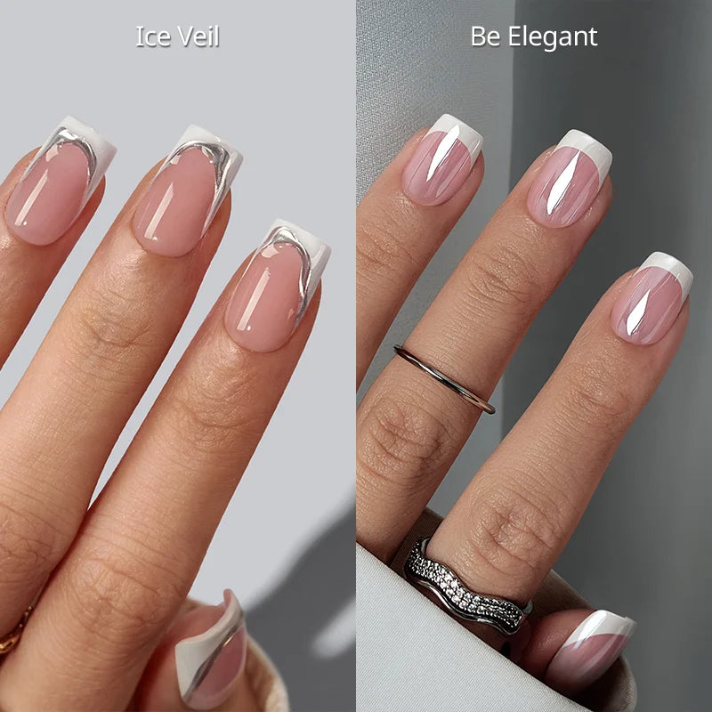 Elegant French Square Press On Nails