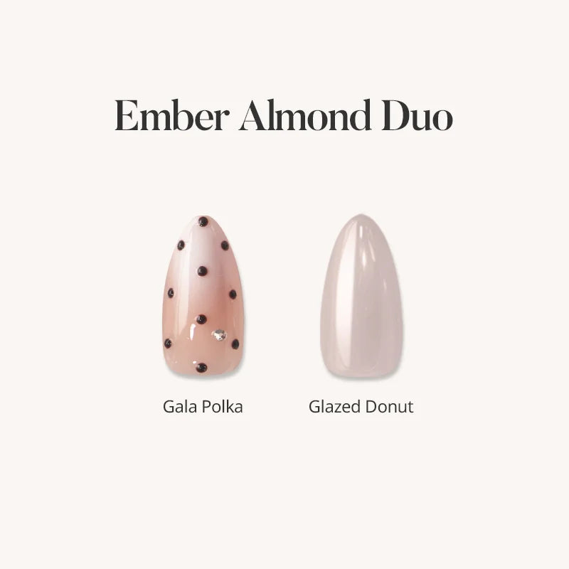 Ember Almond Duo Press On Nails