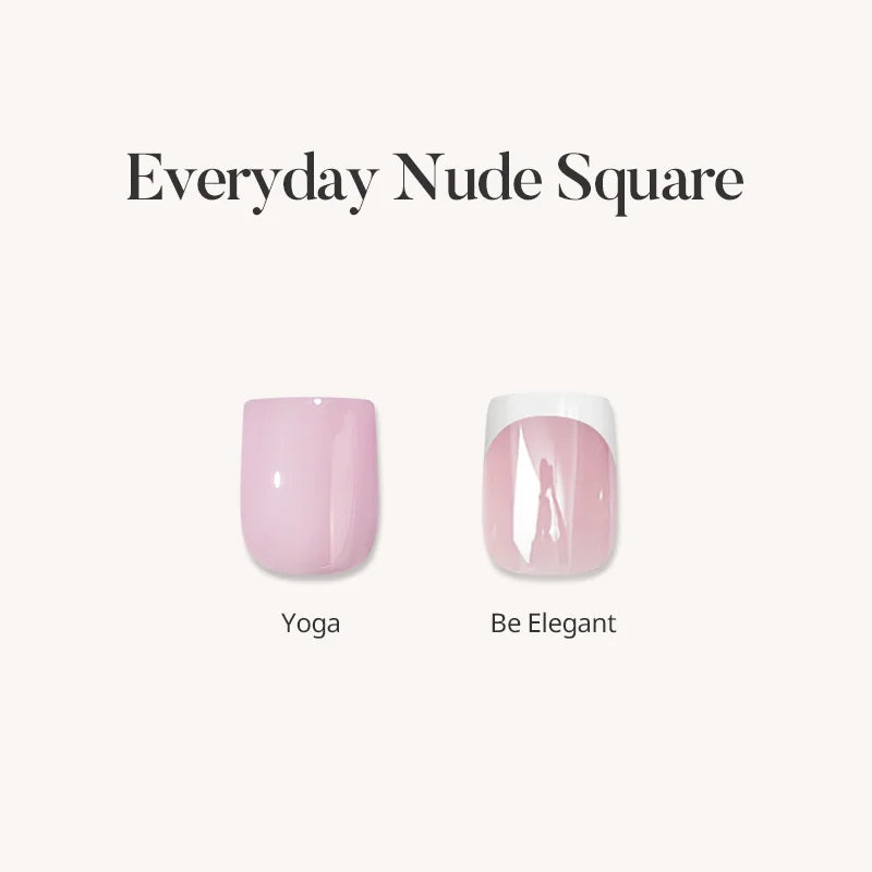 Everyday Nude Square Press On Nails