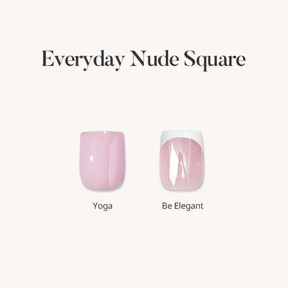 Everyday Nude Square Press On Nails