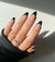 French X-Coat Tips® - Nude Medium Almond Black Tips 150pcs - 15 sizes