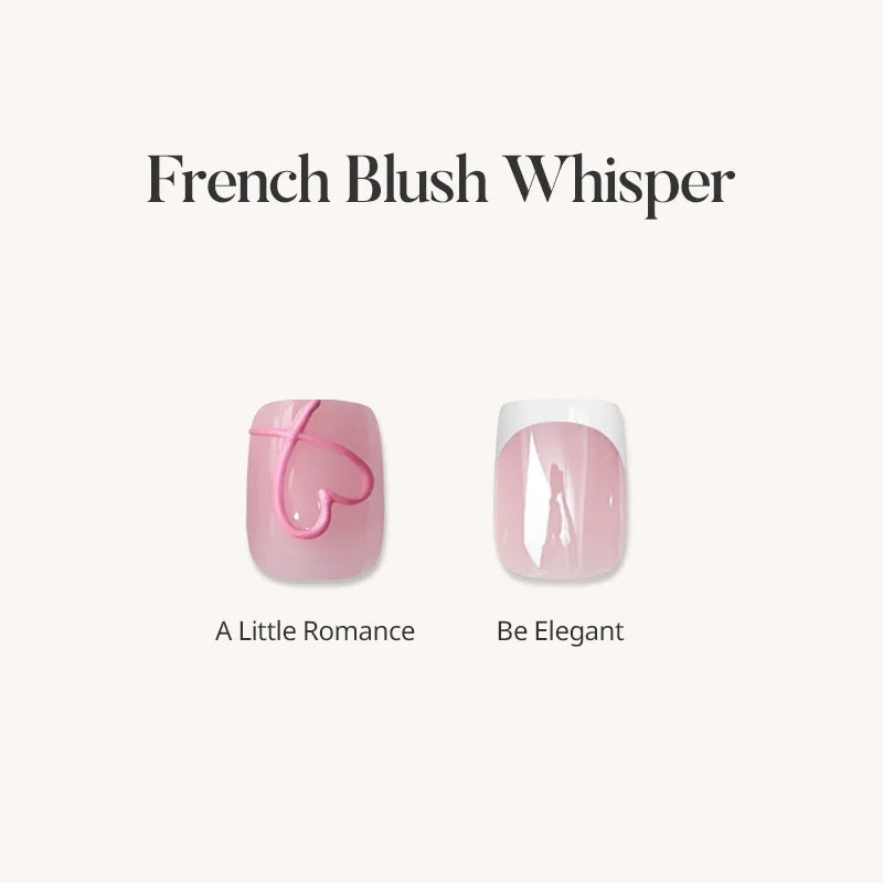 French Blush Whisper Press On Nails